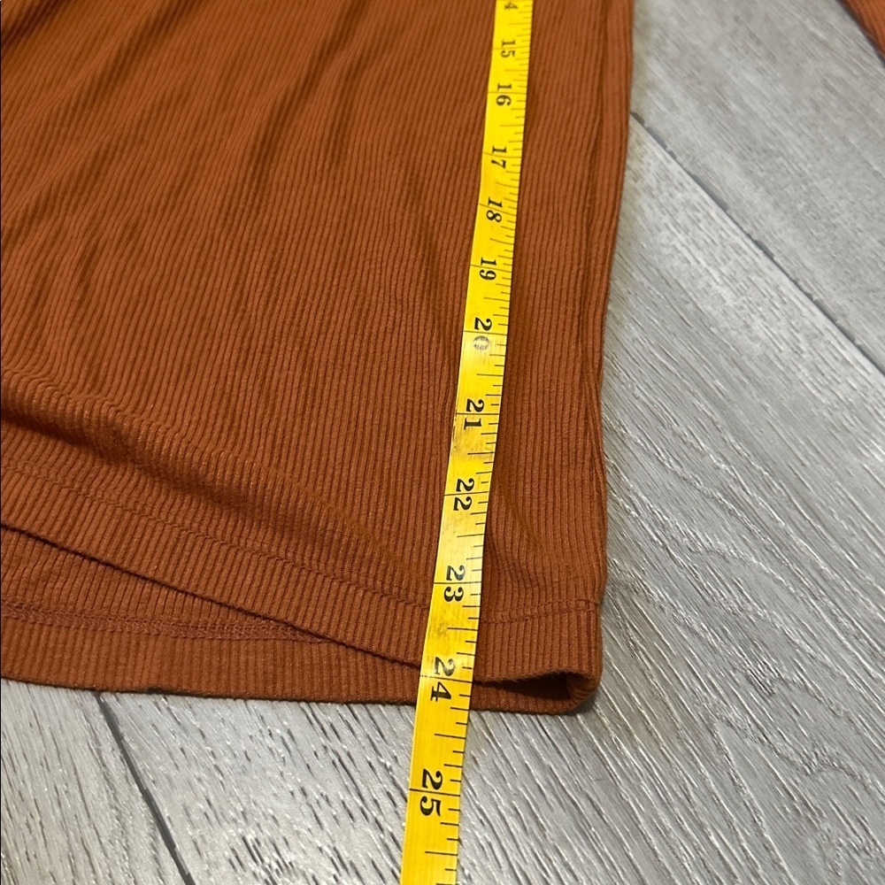 LOFT Women's Warm Orange Cowl Neck Sweater size XS - Picture 4 of 6
